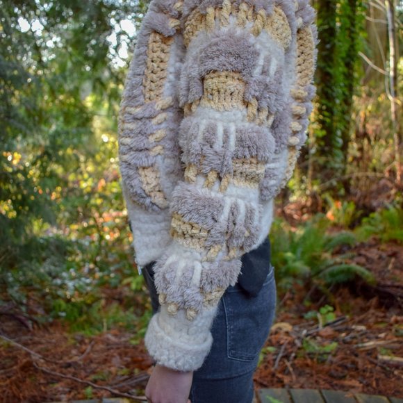 Vintage Furry Bomber Jacket - Picture 2 of 5